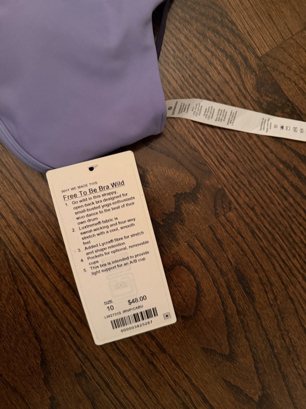 lululemon athletica Lavender Strappy Sports Bra - Picture 2 of 3